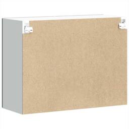 Berkfield Home Kitchen Wall Cabinet with Glass Door Lucca Black Engineered Wood - thumbnail 9