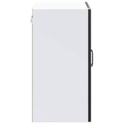 Berkfield Home Kitchen Wall Cabinet with Glass Door Lucca Black Engineered Wood - thumbnail 8