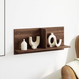 Berkfield Home Wall Cabinet 70x16.5x30 cm Brown Oak Engineered Wood - thumbnail 3