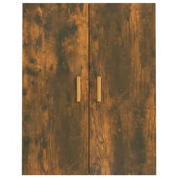 Berkfield Home Hanging Wall Cabinet Smoked Oak 69.5x34x90 cm in Brown - thumbnail 6