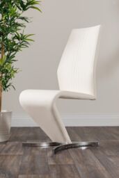 FurnitureboxUK Carson White Marble Effect Dining Table & 4 Willow Chairs - thumbnail 9
