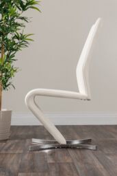 FurnitureboxUK Carson White Marble Effect Dining Table & 4 Willow Chairs - thumbnail 5