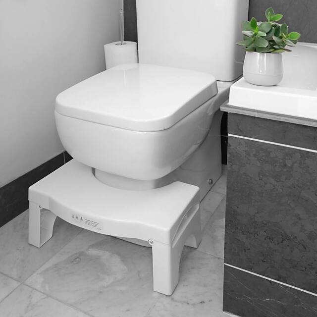 EONLION Squatting Folding Toilet Stool in White - image 1