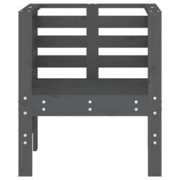 Berkfield Home Garden Chairs 2 pcs Grey 61.5x53x71 cm Solid Wood Pine - thumbnail 5