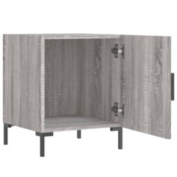 Berkfield Home Bedside Cabinets 2 pcs Grey Sonoma 40x40x50 cm Engineered Wood - Size: 40 x 40 x 50 cm - thumbnail 6