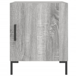 Berkfield Home Bedside Cabinets 2 pcs Grey Sonoma 40x40x50 cm Engineered Wood - Size: 40 x 40 x 50 cm - thumbnail 4