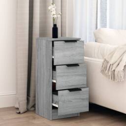 Berkfield Home Sideboard Grey Sonoma 30x30x70 cm Engineered Wood - Size: 30 x 30 x 70 cm - thumbnail 3