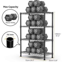 Kelvenix Shelving Steel Heavy Duty 4-Tier Utility Shelving in Silver - Size: 10000mm x 520mm - thumbnail 2
