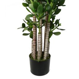 Leaf Faux Deluxe 75cm Artificial Green Jade Plant - thumbnail 2