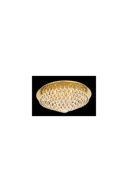 Netlighting Parma 12 Light Gold Flush Ceiling Fitting
