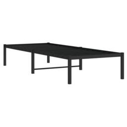 Berkfield Home Metal Bed Frame Black 75x190 cm Small Single - thumbnail 4