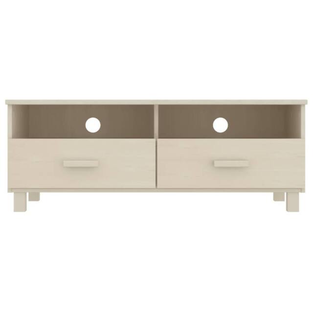 Berkfield Home TV Cabinet HAMAR Honey Brown 106x40x40 cm Solid Wood Pine in Light Sand - Size: 106 x 40 x 40 cm - image 1