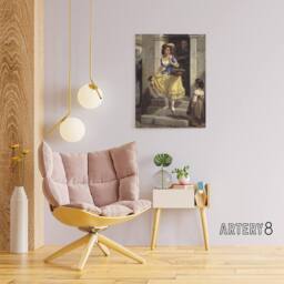 "Artery8 Wilhelm Marstrand An Italian Woman Goes to Carnival Canvas Art Print - Size: W12"" x H16""" - thumbnail 3