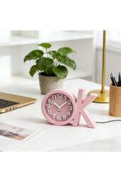 KDMD OK Shaped Alarm Clock Wake Up Desk Bedside Random Color - thumbnail 3