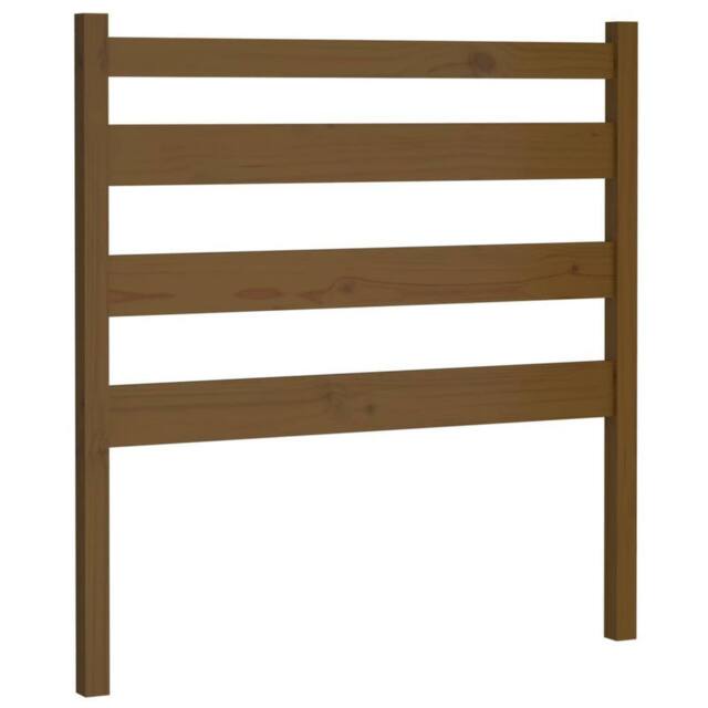 Berkfield Home Bed Headboard Honey Brown 81x4x100 cm Solid Wood Pine - Size: 81 x 4 x 100 cm - image 1
