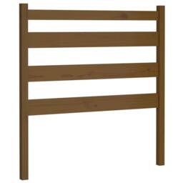 Berkfield Home Bed Headboard Honey Brown 81x4x100 cm Solid Wood Pine - Size: 81 x 4 x 100 cm - thumbnail 1