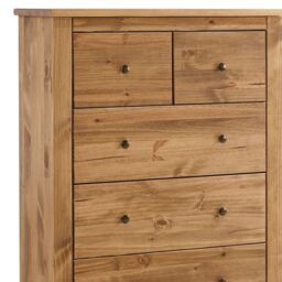 Lemon Pavilion Furniture Havana 3+2 Chest - Pine - L42 x W90 x H120 cm in Brown - Size: 1 Pack - thumbnail 2