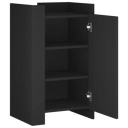 Berkfield Home Sideboard Black 45x35x75 cm Engineered Wood - Size: 45 x 35 x 75 cm - thumbnail 7