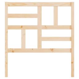 Berkfield Home Beautiful Bed Headboard 96x4x104 cm Solid Wood Pine in Natural - Size: 96 x 4 x 104 cm - thumbnail 4