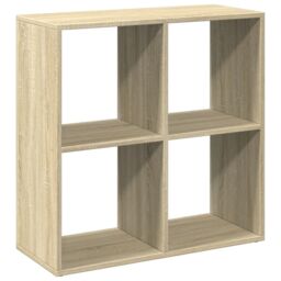 Berkfield Home Room Divider Bookcase Sonoma Oak 69.5x29x69.5 cm Engineered Wood in Brown - thumbnail 2