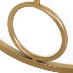 Wyld Haus Basu Gold Metal & Tempered Glass Nesting Tables Set of 2 - thumbnail 8