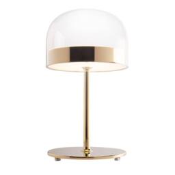Angel Cerda Gold Steel Table Lamp with Clear Glass Dome, 24x42 cm - thumbnail 2