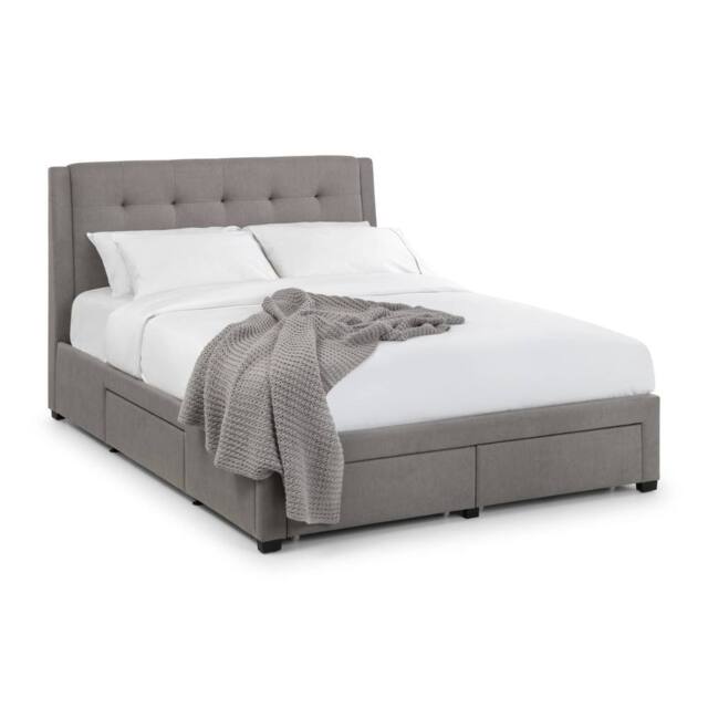 Cheshire Pear 4 Drawer Bed Grey - Superking (180cm) (150cm) - Size: Super King - image 1