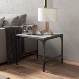 Berkfield Home Side Tables 2 pcs Grey Sonoma 40x40x35 cm Engineered Wood - Size: 40 x 40 x 35 cm - thumbnail 4