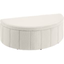 tectake Upholstered Bench Moon in Cream - thumbnail 1