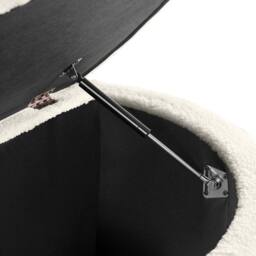 tectake Upholstered Bench Moon in Cream - thumbnail 6