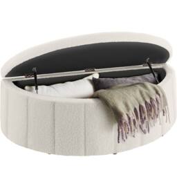 tectake Upholstered Bench Moon in Cream - thumbnail 9