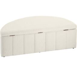tectake Upholstered Bench Moon in Cream - thumbnail 4