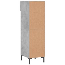 Berkfield Home Shoe Cabinet Concrete Grey 30x35x105 cm Engineered Wood - Size: 30 x 35 x 105 cm - thumbnail 8
