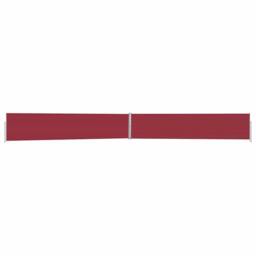 Berkfield Home Patio Retractable Side Awning 170x1200 cm Red - thumbnail 3
