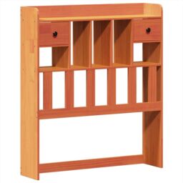 Berkfield Home Bed Frame without Mattress Wax Brown 100x200 cm Solid Wood Pine - thumbnail 6