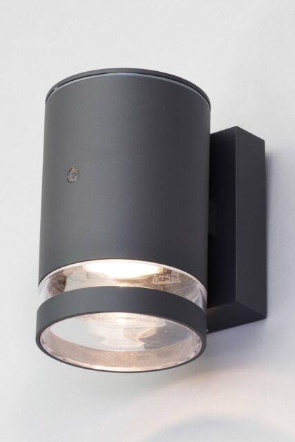 BHS Lighting Cinder Outdoor Down Wall Light with Photocell in Dark Grey - image 1