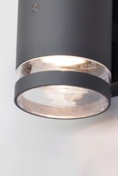 BHS Lighting Cinder Outdoor Down Wall Light with Photocell in Dark Grey - thumbnail 3