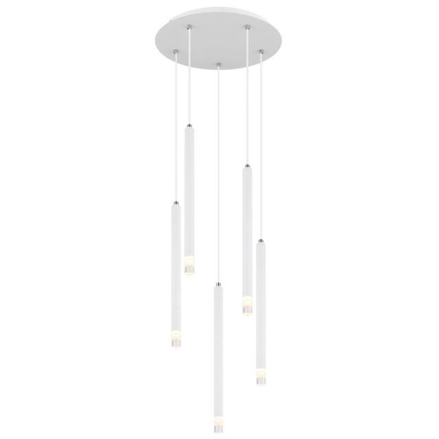 Netlighting Ryan Cluster Pendant Ceiling Light White Matt 5x G9 - image 1