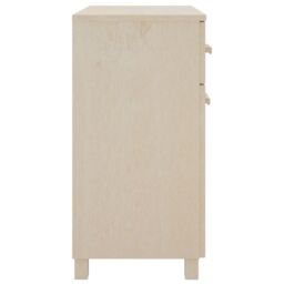 Berkfield Home Sideboard HAMAR Honey Brown 79x40x80 cm Solid Wood Pine - Size: 79 x 40 x 80 cm - thumbnail 4