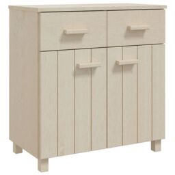 Berkfield Home Sideboard HAMAR Honey Brown 79x40x80 cm Solid Wood Pine - Size: 79 x 40 x 80 cm - thumbnail 2