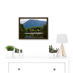 Artery8 Gillman Glencoe Lochan Highland Scotland Photo Landscape UK Artwork Framed Wall Art Print A4 in Brown - thumbnail 2