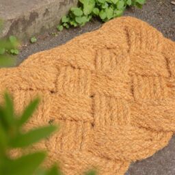 Nicola Spring Coir Knotted Door Mats - 68 x 43cm - Set of 2 in Brown - Size: 70 cm diameter - thumbnail 7