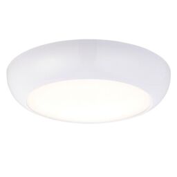 Netlighting Forca Cct Integrated LED Outdoor Microwave Flush Light Gloss White Opal IP65 - thumbnail 3