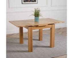 Thats Furniture Richmond 140-220cm Oak Extending Dining Table + 6 Washington Leather Chairs in Black - thumbnail 4