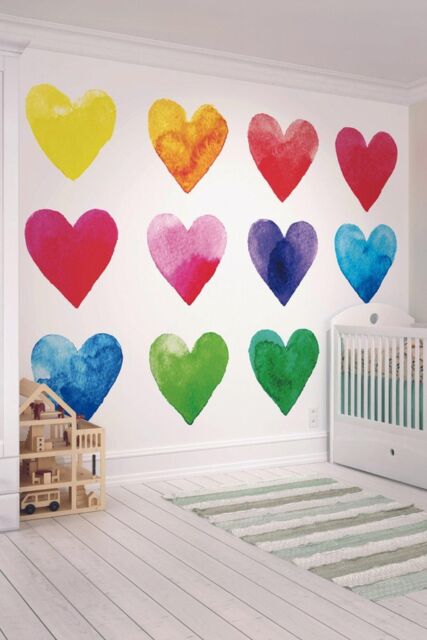 Origin Murals Colour My Heart Wall Mural - Size: W350 cm x H280 cm - image 1