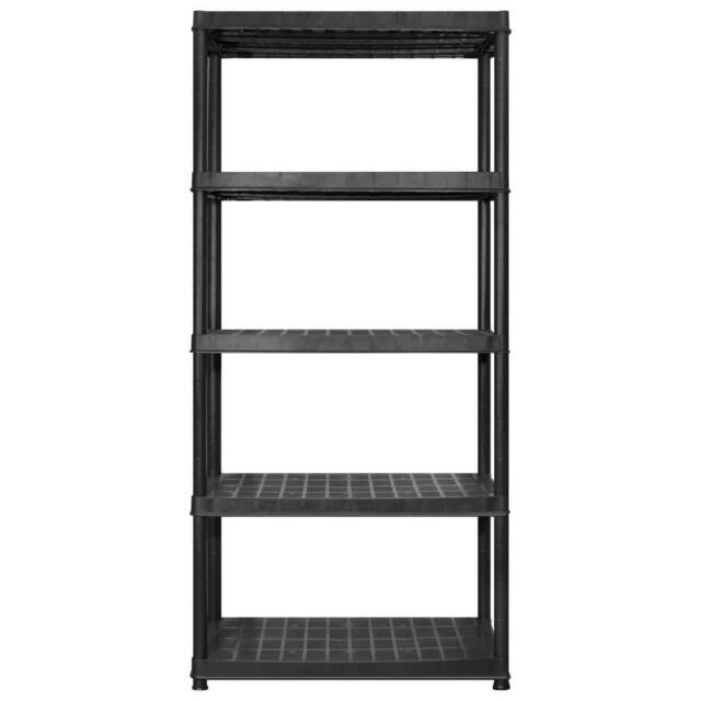 Berkfield Home Storage Shelf 5-Tier Black 183x45.7x185 cm Plastic - image 1