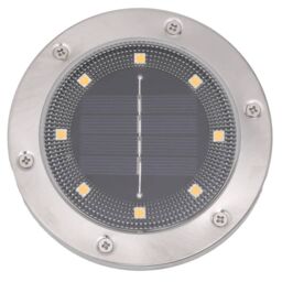 Berkfield Home Solar Ground Lights with Ground Spikes Outdoor 12 pcs Warm White in Black - thumbnail 6