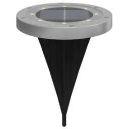 Berkfield Home Solar Ground Lights with Ground Spikes Outdoor 12 pcs Warm White in Black - thumbnail 5