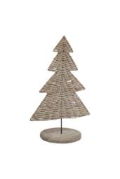 KDMD Noel Collection Large Wicker Tree Ornament for Holiday Decor in Brown
