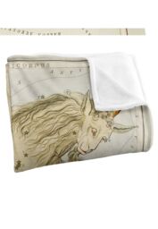 Graffitee Studios Vintage Capricorn Zodiac Silky Touch Super Soft Throw Blanket 152 X 127 cm in White - thumbnail 3